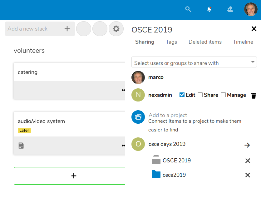 NextCloud 16 review /img/figure-18-nextcloud-projects.png