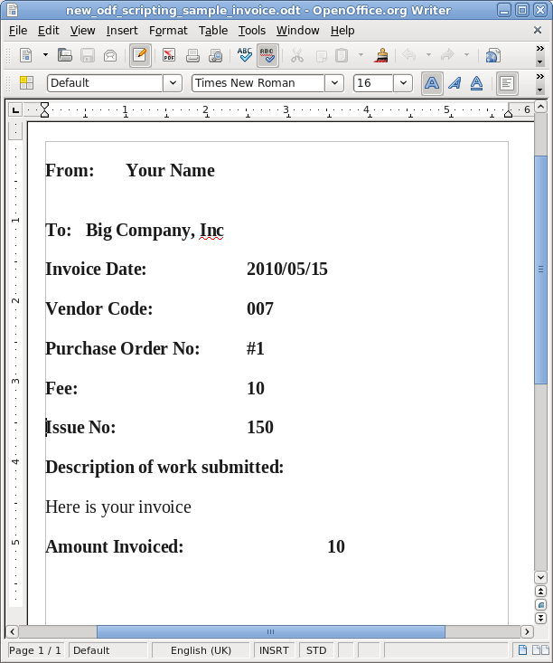How to automatically create OpenDocument invoices without OpenOffice /img/odf_scripting_customized_invoice.png